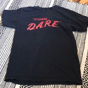 black D.A.R.E shirt unisex